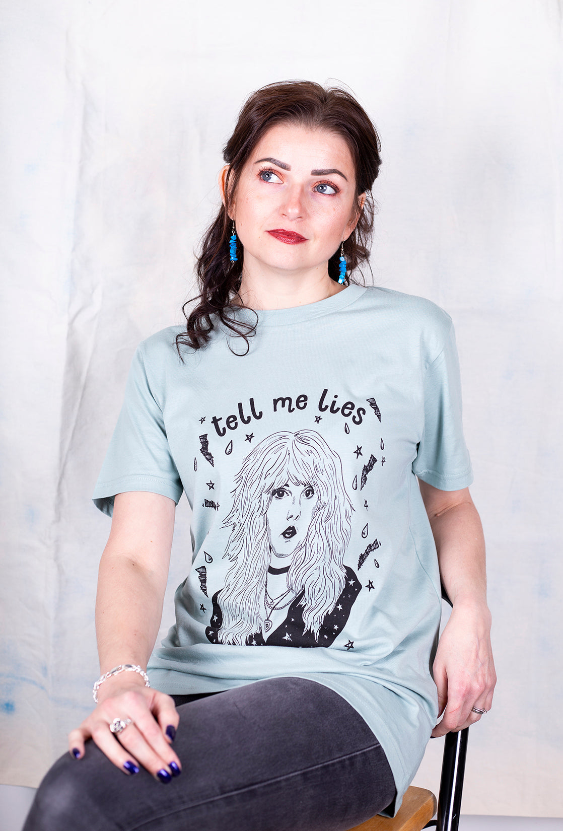 STEVIE NICKS T SHIRT White XS 6 8